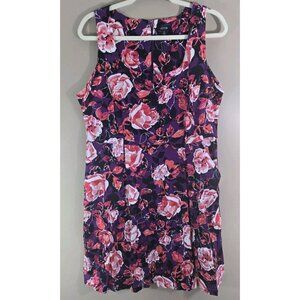 NWOT Apt 9 Colorful Floral Print Pleated Dress, Size 16 Spring Church Wedding